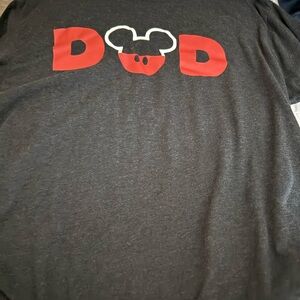 Gray T-Shirt with Red Graphic